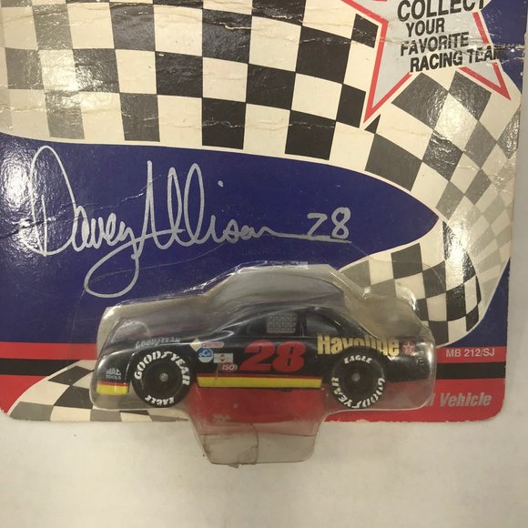Matchbox Racing Super Stars Davey Allison #28 Havoline Ford Thunderbird 1:64 Car - Picture 5 of 9